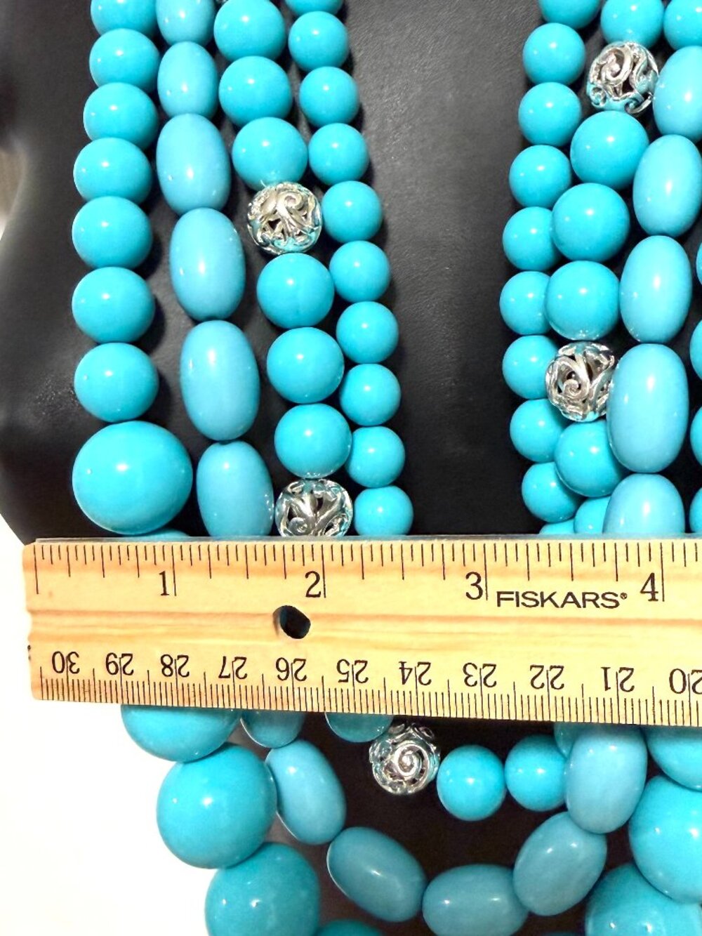 Joan Rivers Blue Beads Statement Necklace - Picture 5 of 16